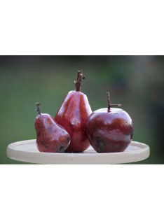 Raku kerámiagyümölcs szett - bordó